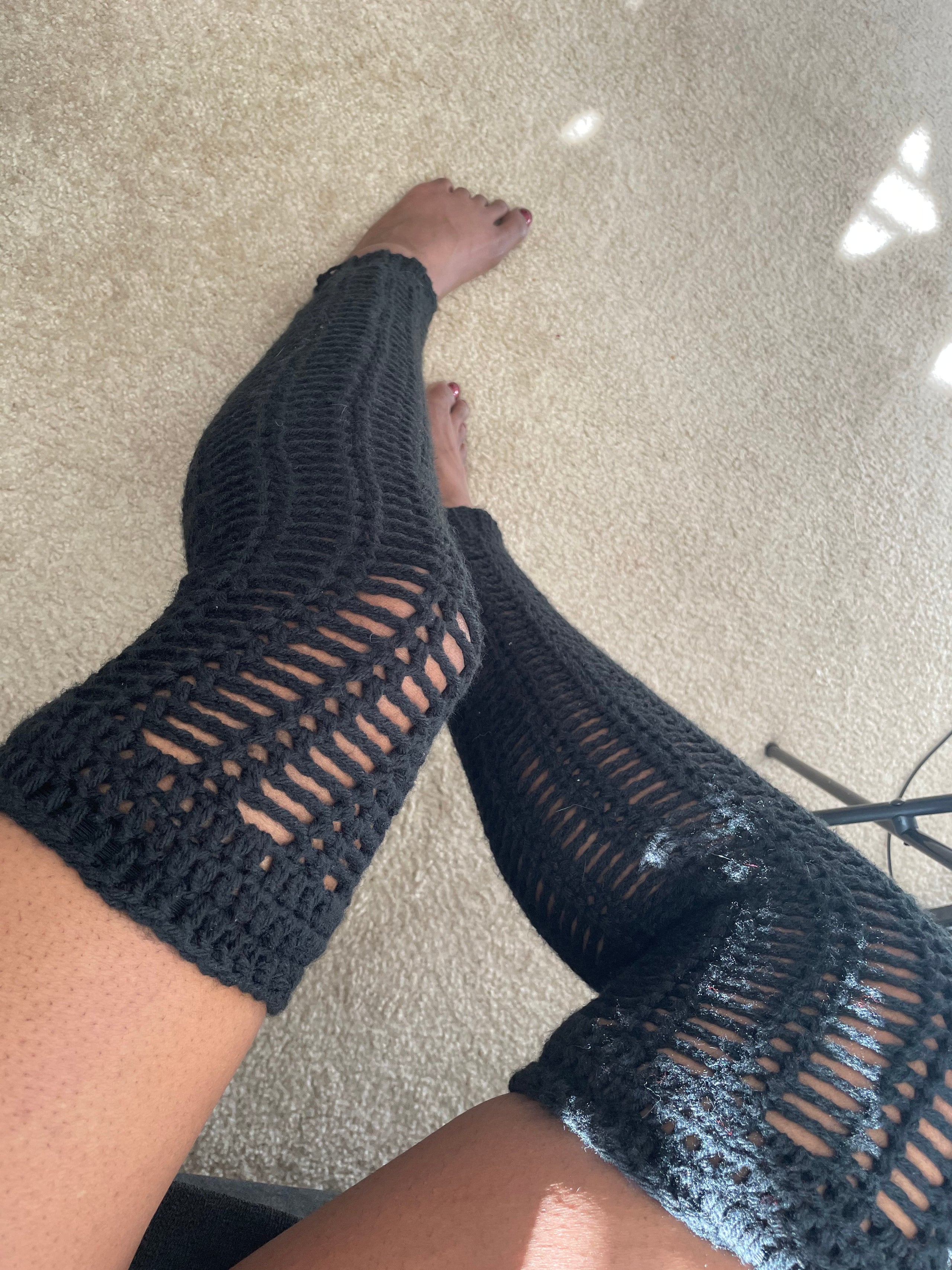 Footless Thigh High Socks Phoenix Crochet Designs